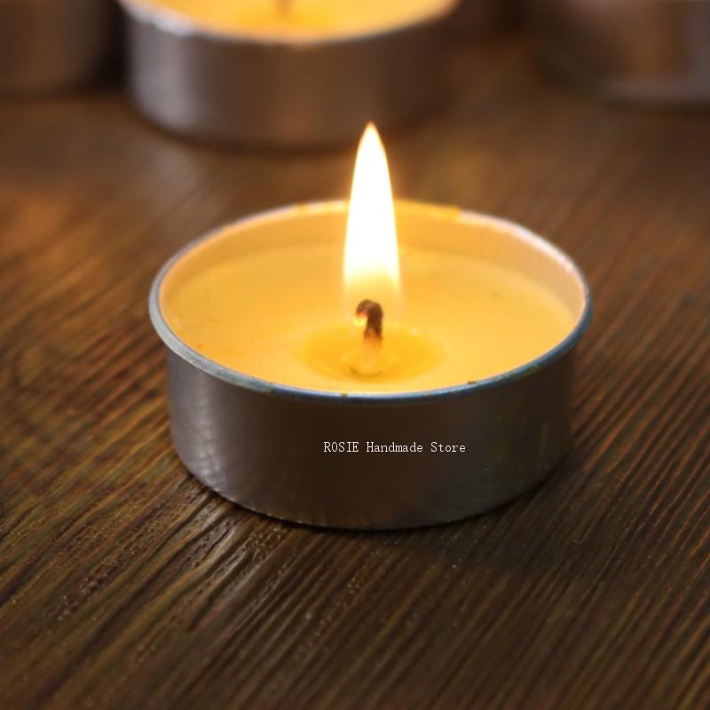 Soy Wax Pillar Blend - Puste okrągłe aluminiowe pudełko z 100