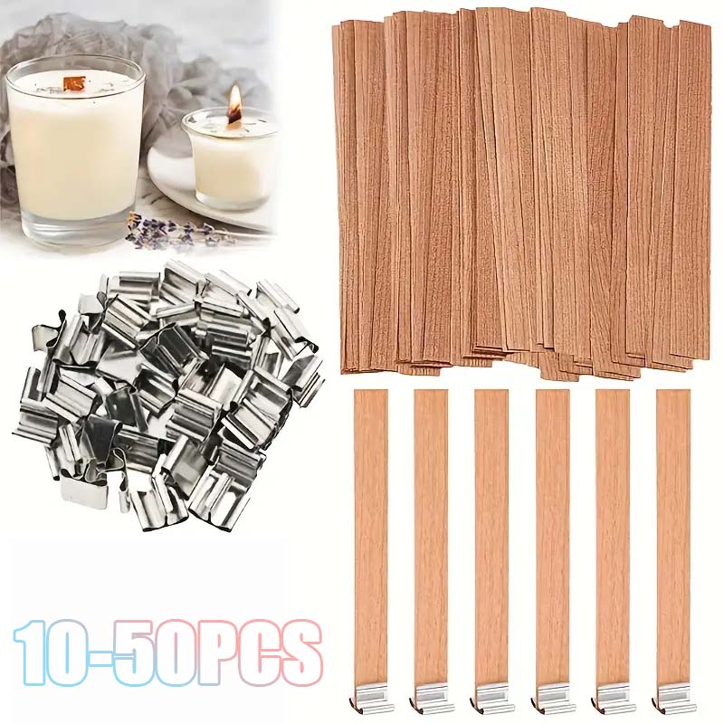 Soy Wax Pillar Blend - Naturalne drewniane knoty do świec z