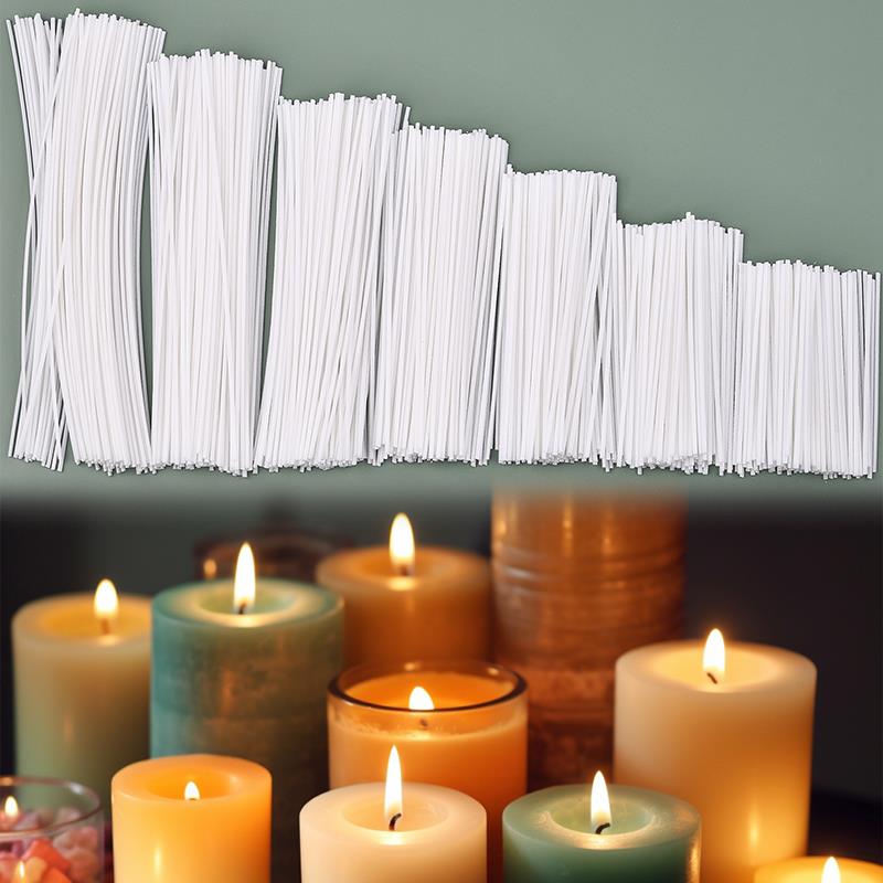 Soy Wax Pillar Blend - 50/100 szt. Woskowana bawełniana świeca zestaw