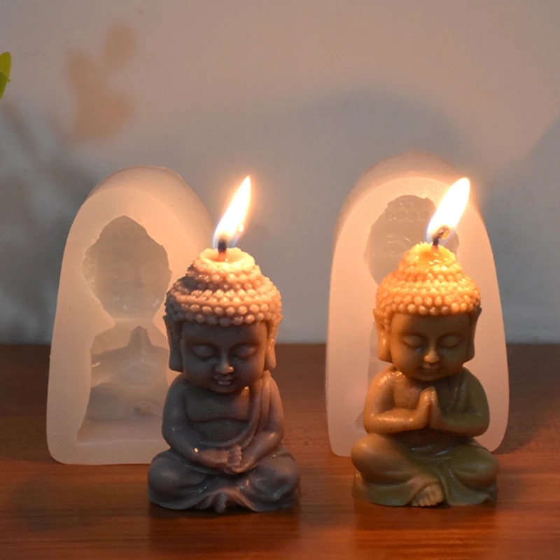 Candle Making Process - 3D Budda Silikonowa forma do świec