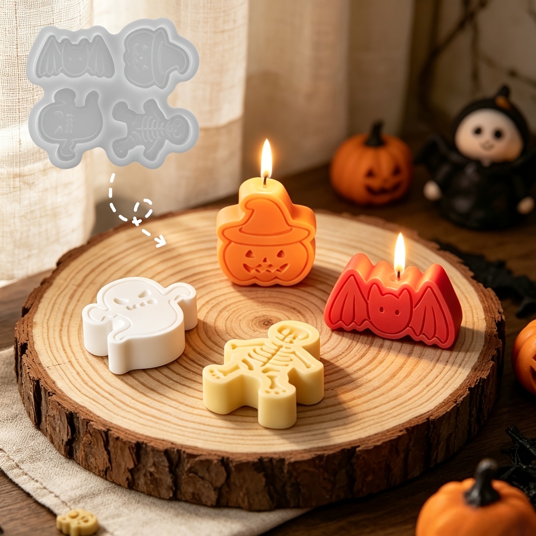 Candle Mold Silicone - Zestaw silikonowych form do żywicy z