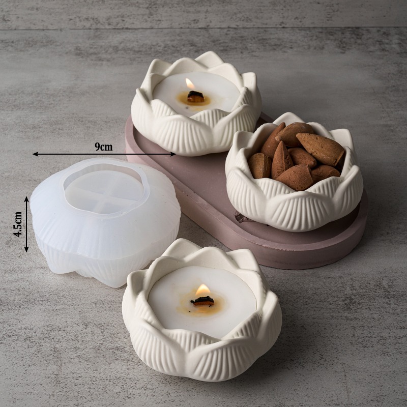 Forma Silikonowa 3D Lotos Świe – Candle Making Process recenzja i cena
