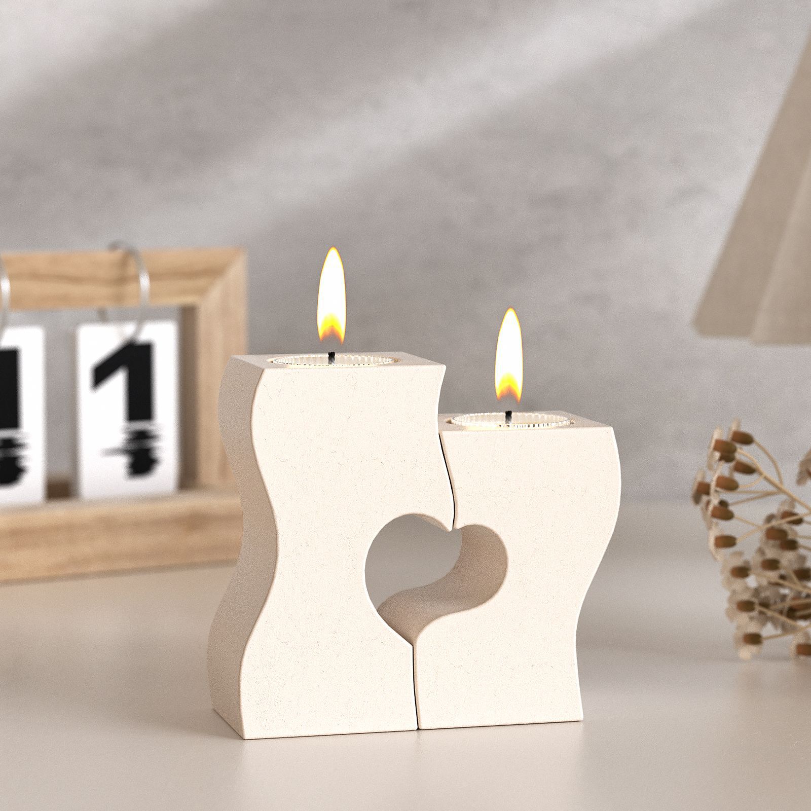 S Heart Candlestick Silicone M – Candle Mold Silicone recenzja i cena