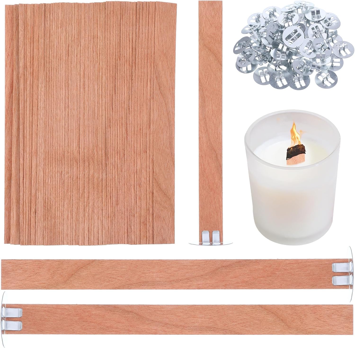 60 szt. Drewnianych Knotów do  – Soy Wax Pillar Blend recenzja i cena