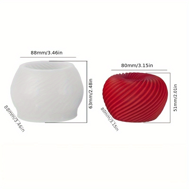 Modna, czerwona silikonowa for – Candle Mold Silicone recenzja i cena